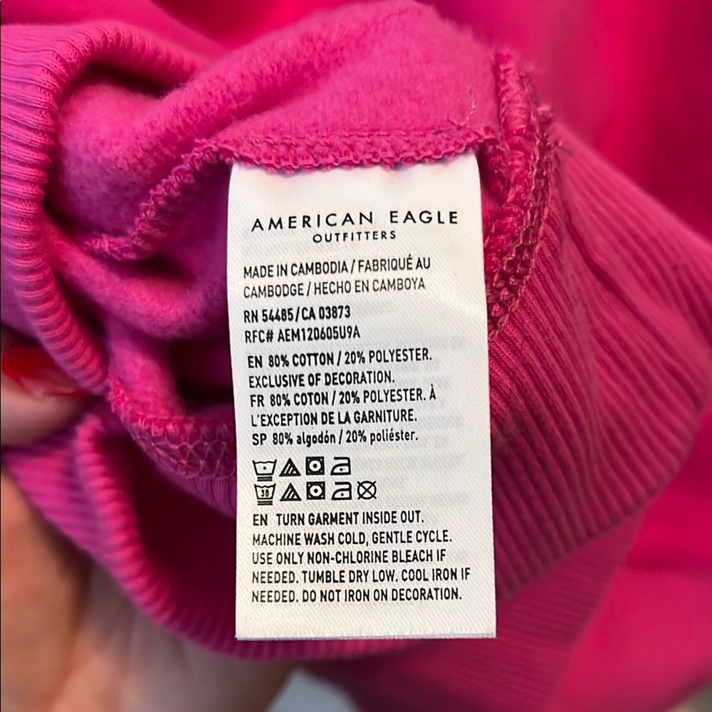 American Eagle Outfitters Pink Sweatshirt for Women - Picture 6 of 6
